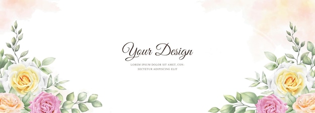 Elegant Banner and Background Rose Design – Free Stock Photo for Download