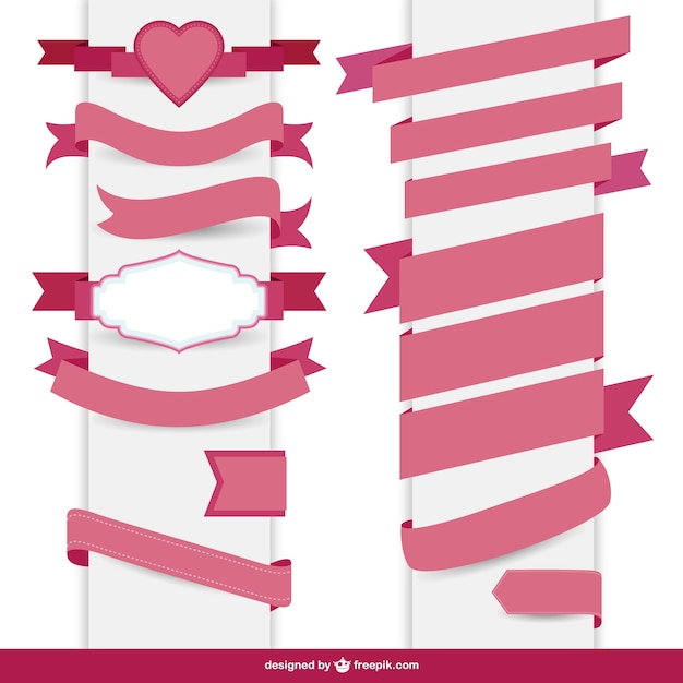 Elegant Pink Ribbons – Free Download for Your Creative Projects