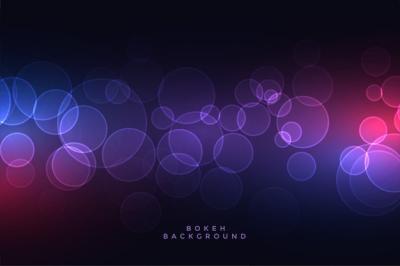 Glowing Circular Bokeh Lights Night Background – Free Download