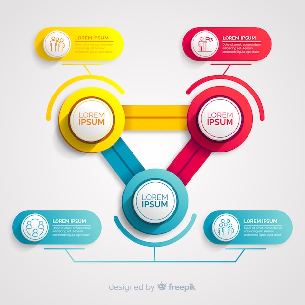 Infographic with Step and Options – Free Download