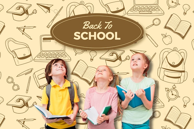 Back to School Pattern Background – Free Download, Free Stock Photo