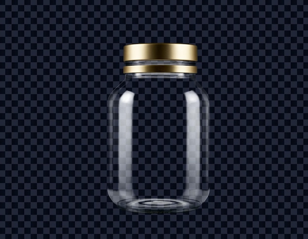 Glass Jar on Transparent Background – Free to Download