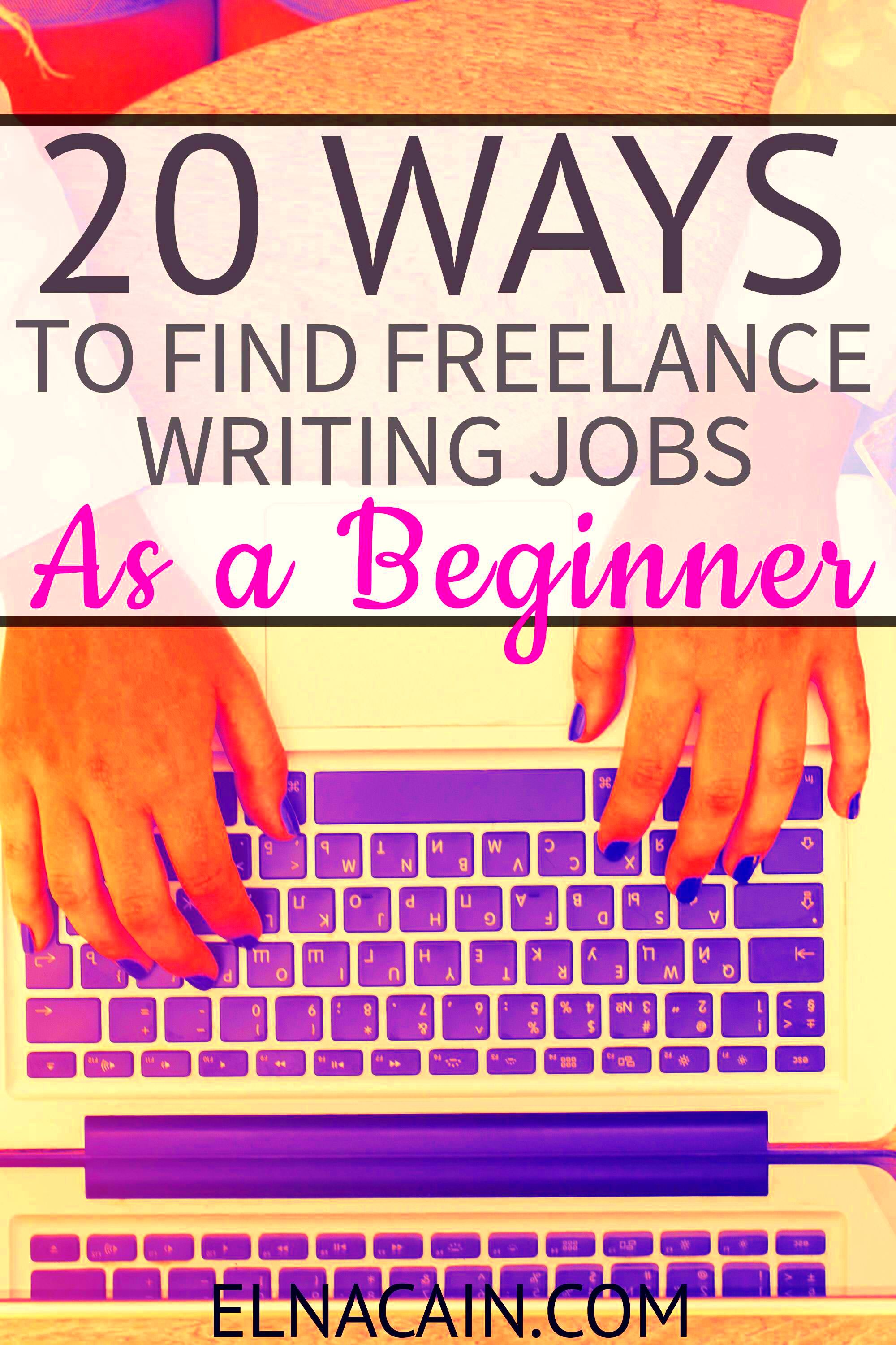 20 ways to find freelance writing jobs as a beginner Artofit