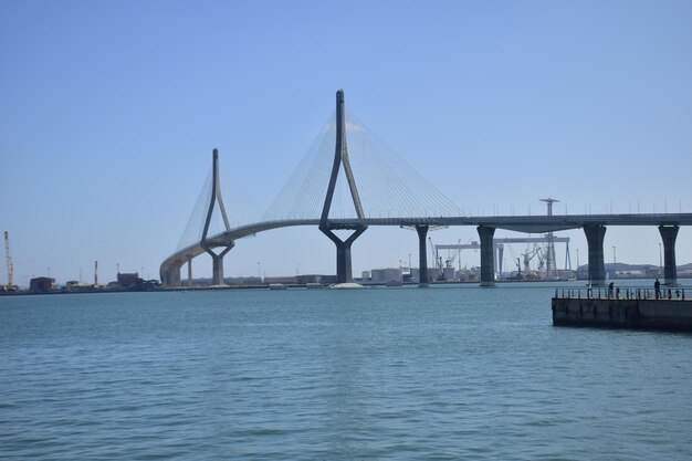 The Constitution of 1812 Bridge: A Cable-Stayed Marvel over the Bay of Cadiz, Spain – Free Stock Photo, Download for Free