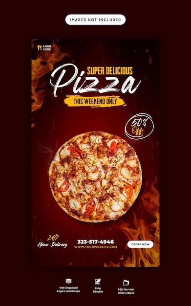 Delicious Pizza Instagram and Facebook Story Template – Free Download