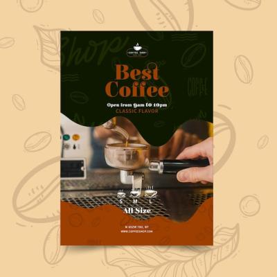 Coffee Shop Poster Template for Creative Marketing – Free Download