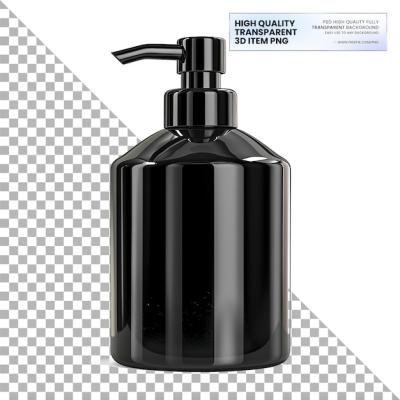 A bottle of high-quality black liquid with a label saying high quality – Free Download