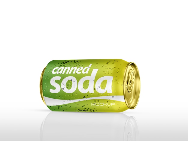 Soda Can Mockup for Energy Drinks – Free to Download