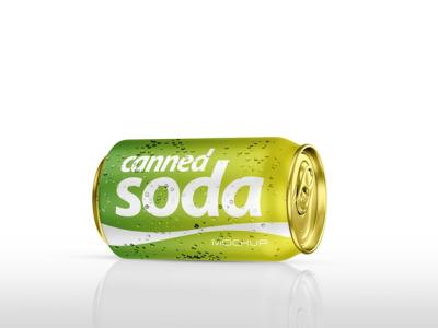 Soda Can Mockup for Energy Drinks – Free to Download