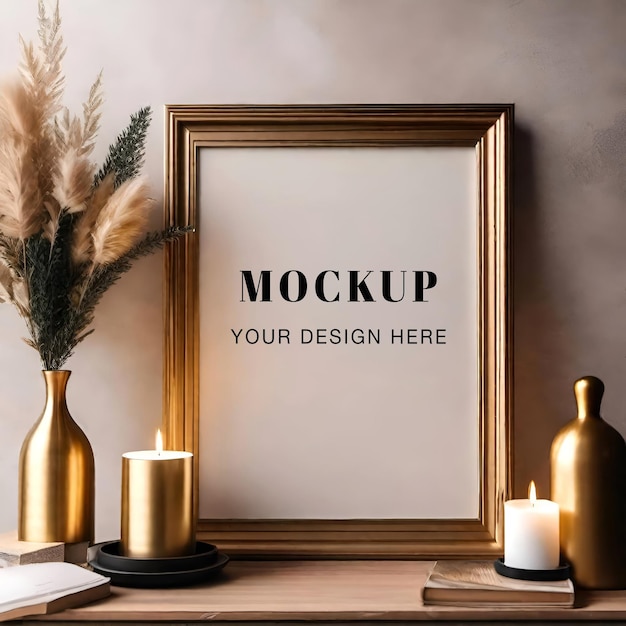 Modern Wall Art Poster Mockup – Free Download