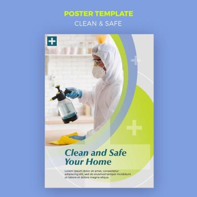 Clean and Safe Poster – Download Free Stock Photo