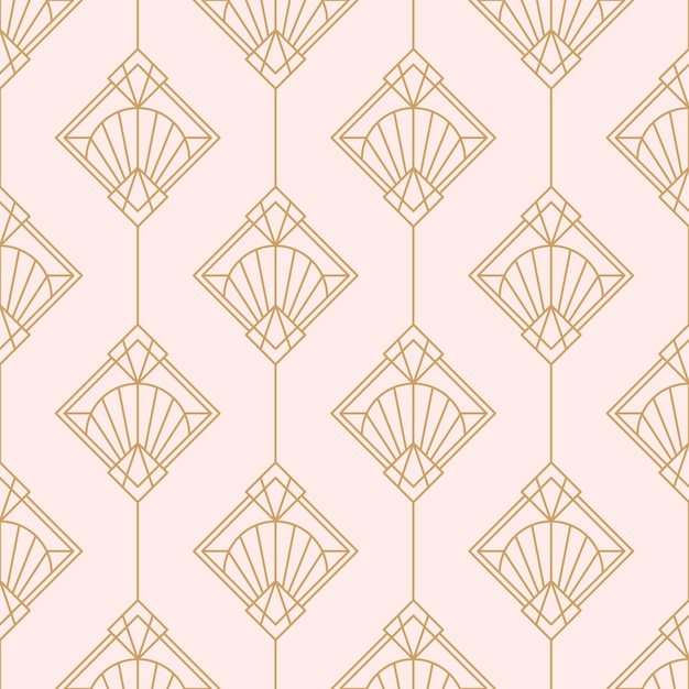 Elegant Art Deco Wallpaper in Flat Design – Free Download