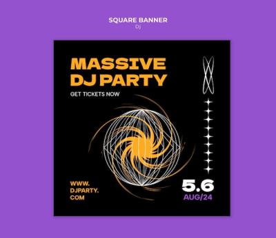 Party DJ Entertainment Template – Free Download