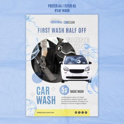 Car Wash Template Design – Free Download