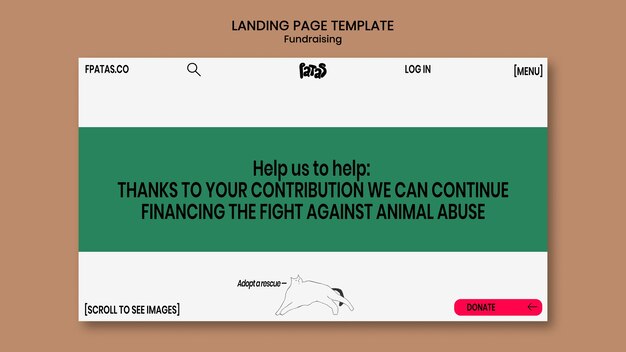 Fundraising Event Landing Page Template – Free Download