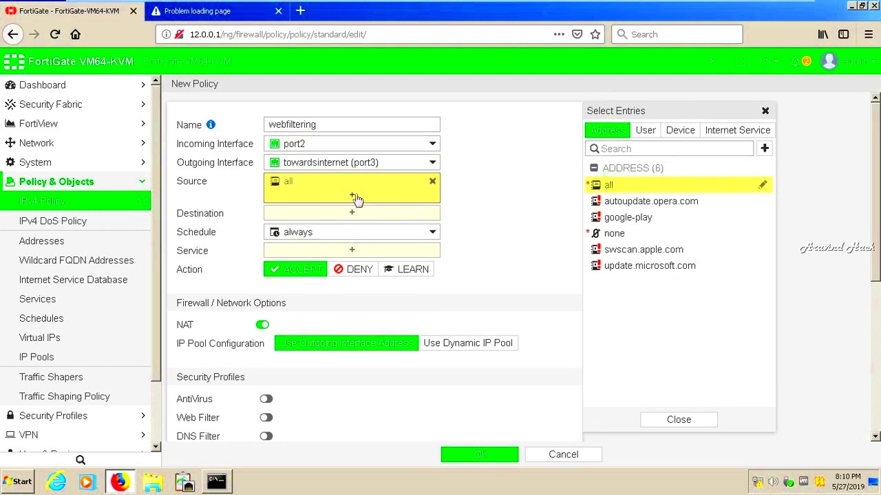 how to configure url filtering on fortigate firewall YouTube