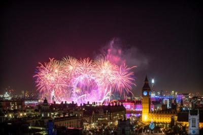 London New Year Fireworks Display – Free Stock Photo for Download