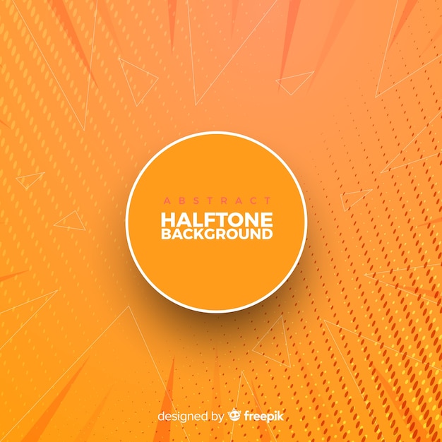 Orange Abstract Halftone Background – Free Download