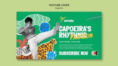 Capoeira Competitions YouTube Cover Template for Free Download