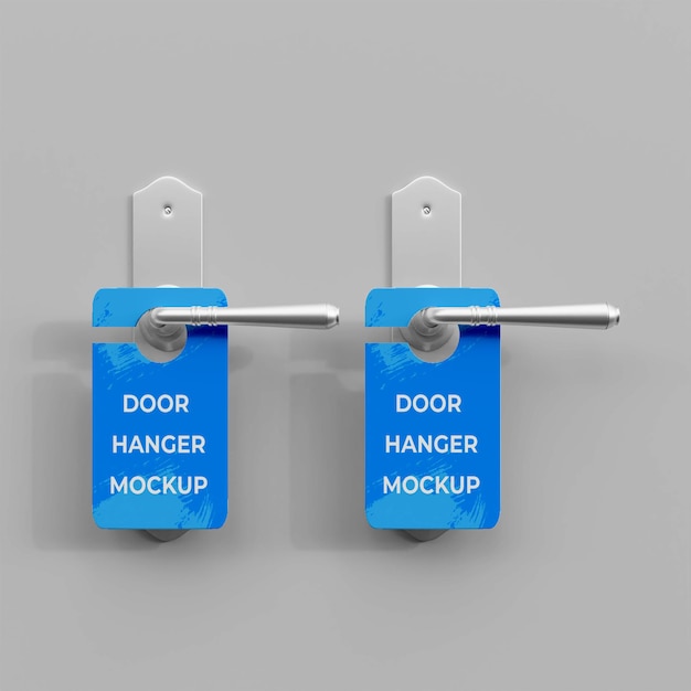 3D Door Hanger Mockup – Download Free Stock Photo