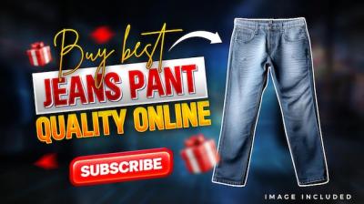 A Poster Template for Promoting the Best Jeans Pants Ads – Download Free Stock Photo