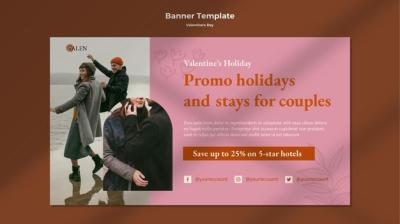 Romantic Couple Banner Template – Free Download