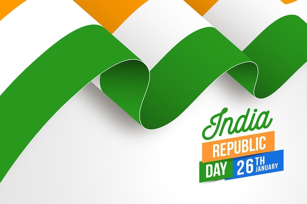 Realistic Indian Republic Day Vector Template â Free Download