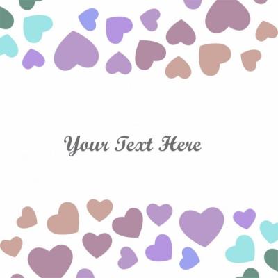 Valentine’s Day Card with Hearts – Free Download