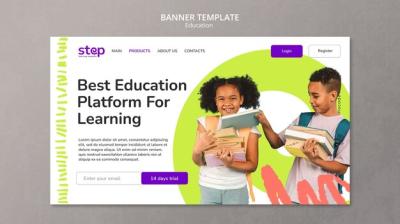 Education Concept Landing Page Template – Free Download