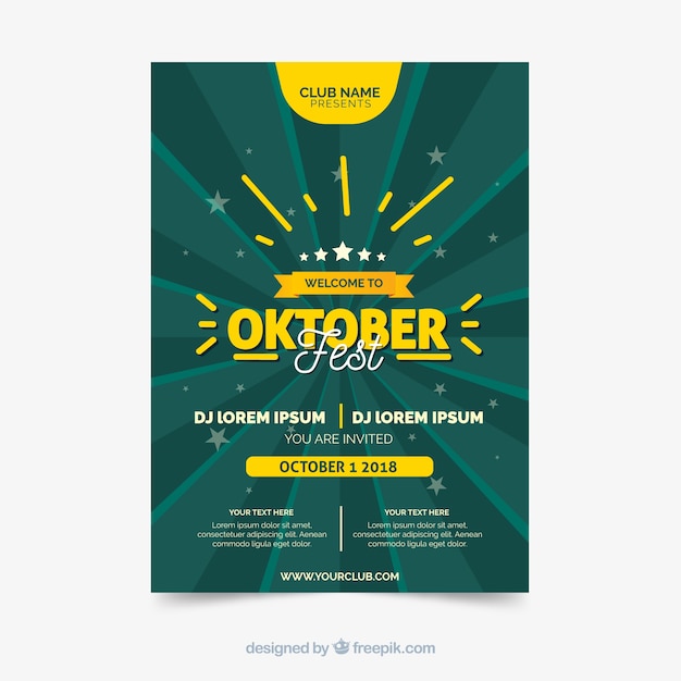 Oktoberfest Brochure – Free Download for Stunning Vector Templates