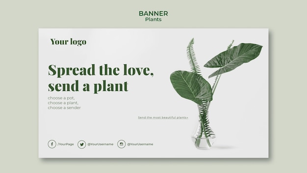 Plants Banner Template – Free to Download