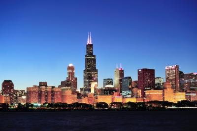 Chicago Skyline at Dusk – Free Stock Photo for Download