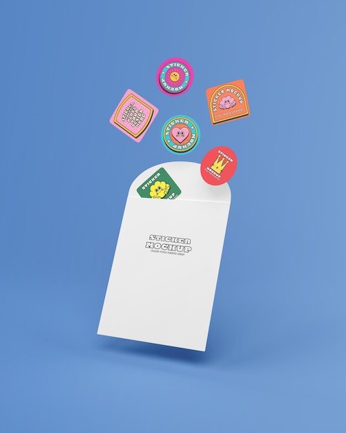 Sticker Pack Mockup Design for Creative Projects – Free Download