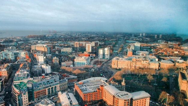 Aerial View of Liverpool, United Kingdom – Free Download