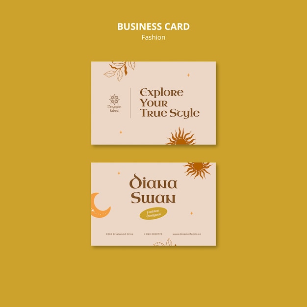 Fashion Collection Business Card Template – Free Download