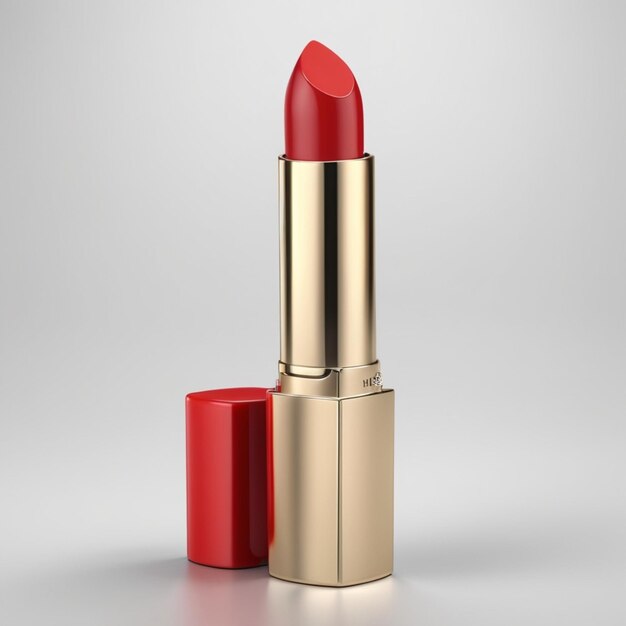 A Red Lipstick with a Gold Top and a Red Lip Gloss – Free to Download