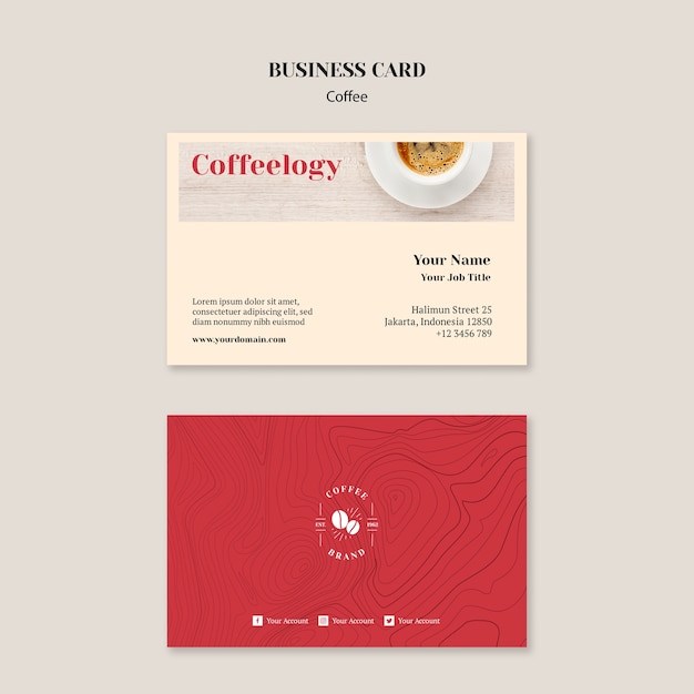 Creative Coffee Shop Business Card Template – Free Download