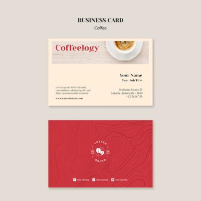 Creative Coffee Shop Business Card Template – Free Download