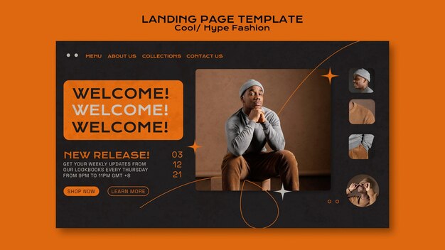 Cool Fashion Landing Page – Free Stock Photo for Download