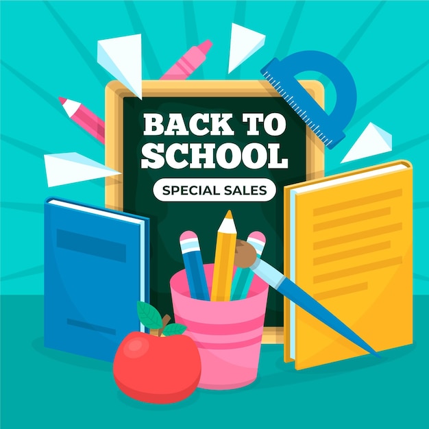 Flat Back to School Sales – Free Stock Photo, Download for Free