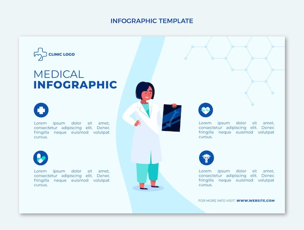 Flat Medical Infographic – Free Download