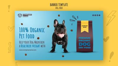 Organic Pet Food Banner Template | Free Download