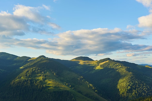 Stunning Summer Mountain Landscape Under a Blue Sky – Free Download