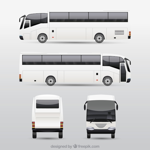 Different Perspectives of Bus Set – Free Download