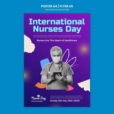 Poster for Happy Nurses Day Celebration – Free Download