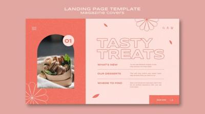 Sweets and Treats Landing Page – Free Stock Photo Download