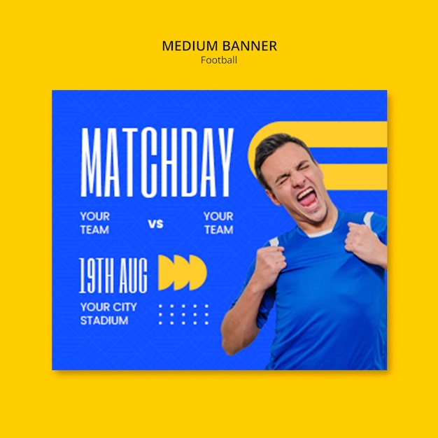 Soccer Template Design – Free Download, Free Stock Photo