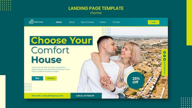 New Family Home Landing Page Template – Free Download