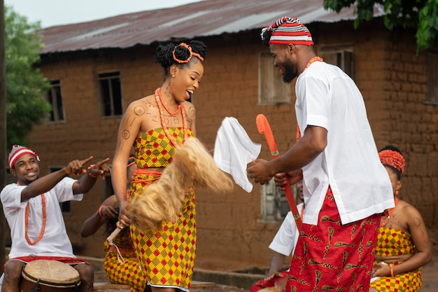 Nigerian Dancers in Traditional Attire – Free Download