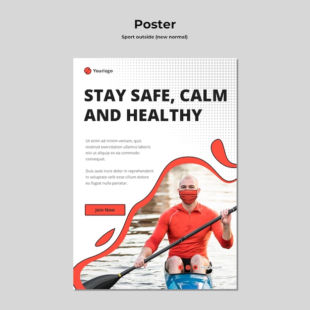 Sport Outside Poster Template – Free Download